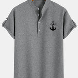 Kristóf™ | Elegáns, rövid ujjú ing álló gallérral