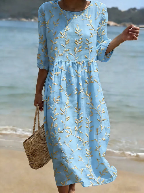 Jade | Elegáns Virágmintás Dressz
