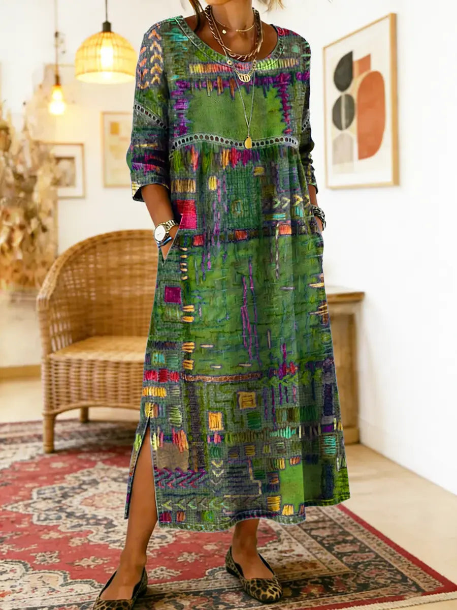 Manuela | Etnikai patchwork farmer ruha