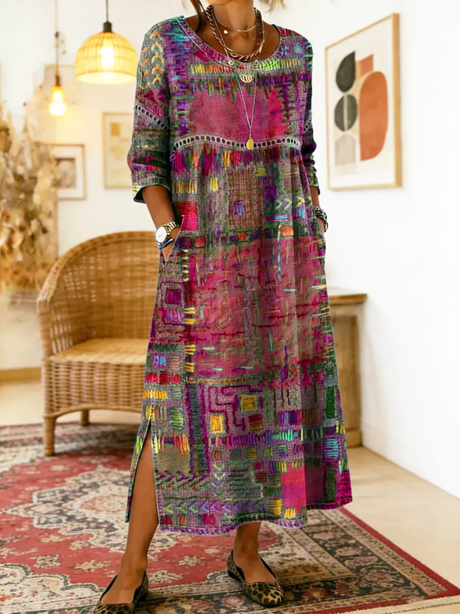 Manuela | Etnikai patchwork farmer ruha