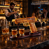 Whisky Üveg - Pisztolyos Szett Pohárakkal
