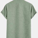 Kristóf™ | Elegáns, rövid ujjú ing álló gallérral
