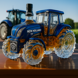 New Holland T7 Traktor Alakú Klasszikus Whisky Üveg