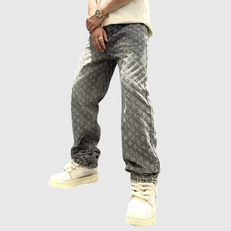 Jacquard farmernadrág