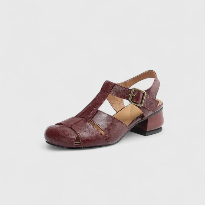 Terézia - Elegáns Bőr Szandálok