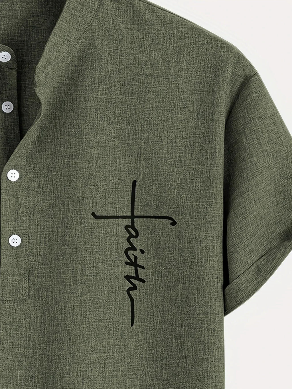 Kristóf™ | Elegáns, rövid ujjú ing álló gallérral