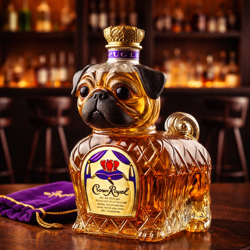 Whisky Üveg - Francia Bulldog Édition