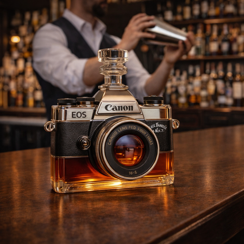 Whisky Üveg - Fényképezőgép Édition