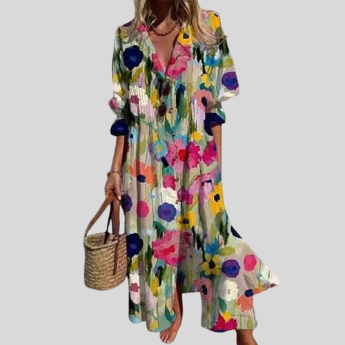 Zariah | Elegáns Bohém Maxi Ruha