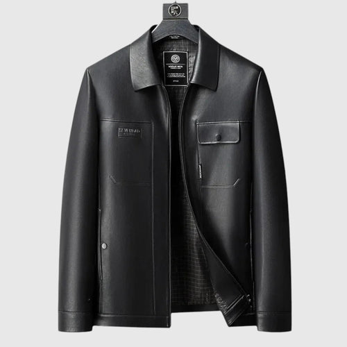 Men's elegant leather jacket
