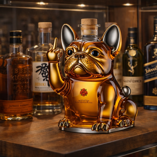 Whisky Üveg - Kutya Édition
