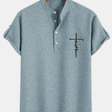 Kristóf™ | Elegáns, rövid ujjú ing álló gallérral
