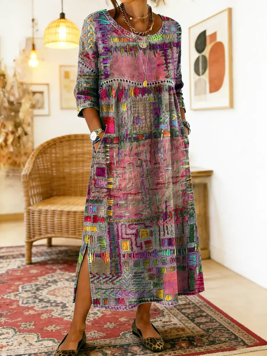 Manuela | Etnikai patchwork farmer ruha