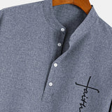 Kristóf™ | Elegáns, rövid ujjú ing álló gallérral