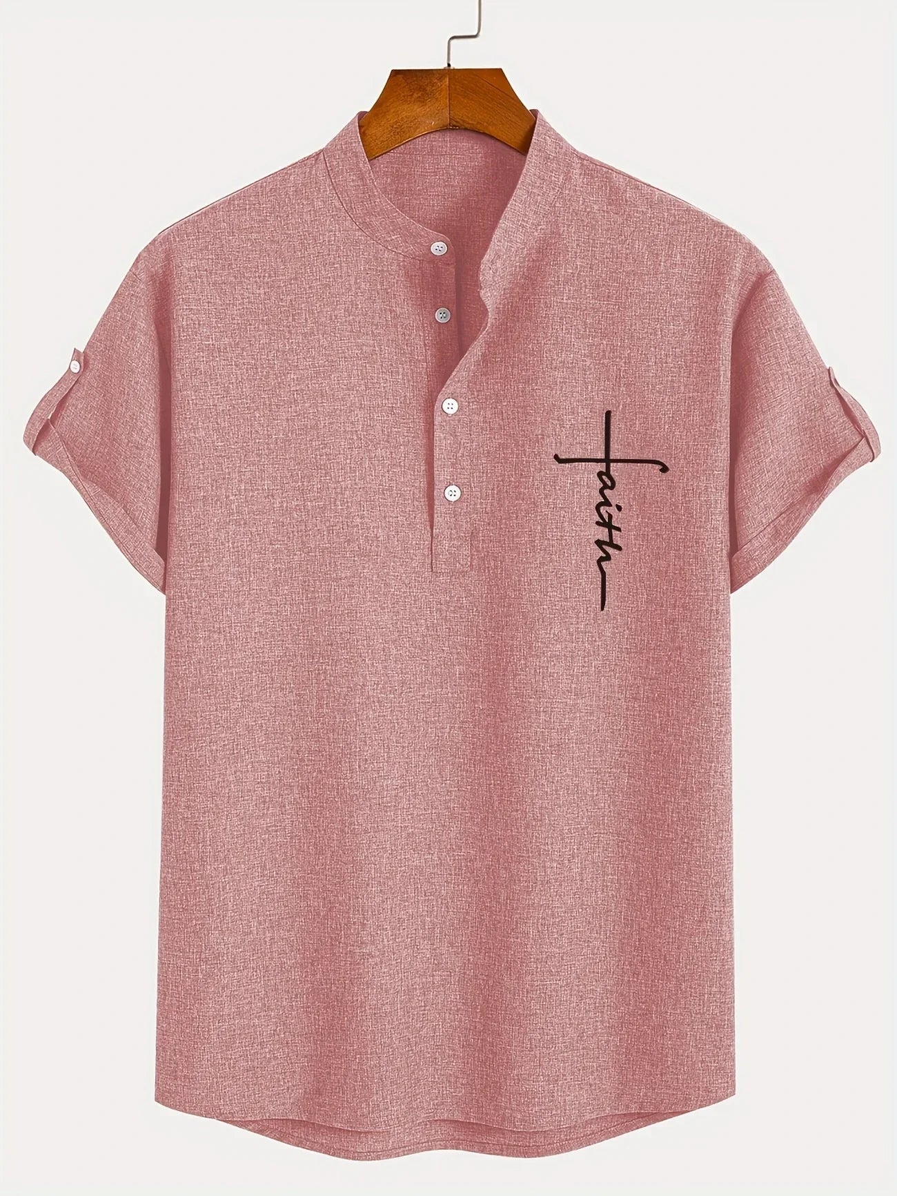 Kristóf™ | Elegáns, rövid ujjú ing álló gallérral