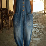 Lenna – Retro Cotton Denim Overalls