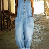 Lenna – Retro Cotton Denim Overalls