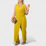Milena - Elegáns overall V-nyakú